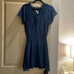 Bcbgeneration blue smocked dress small